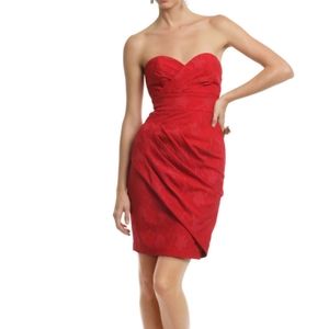 Tracy Reese candy apple strapless dress